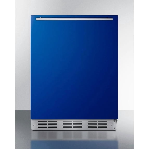 Summit Brf631bkada 24 Inches Wide 5.1 Cu. Ft. Compact Refrigerator And Freezer Combo - Blue