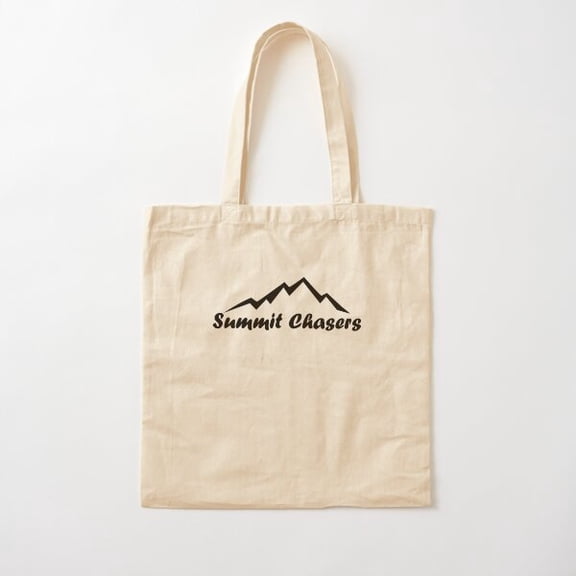 Summit Chasers Canvas Tote Bags, Reusable Shopping Bag