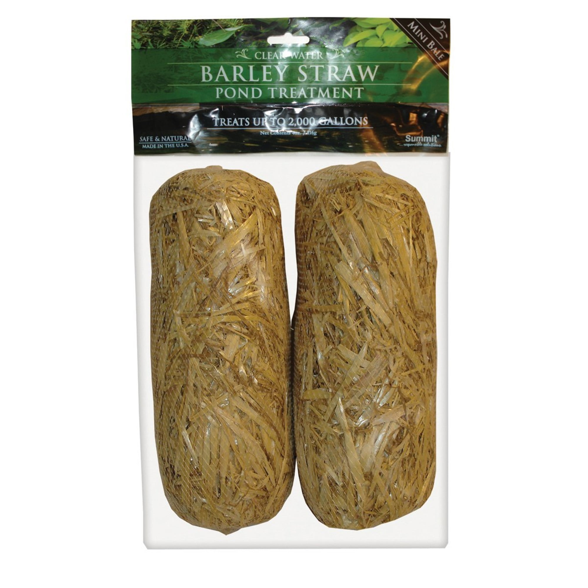 Clear Water Barley Straw Pond Treatment Bales, 2-Pack