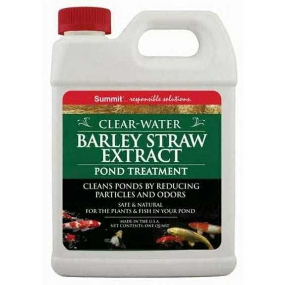 Summit Clear-Water Barley Straw Extract Concentrate - 1 Quart, Natural Pond Water Clarifier