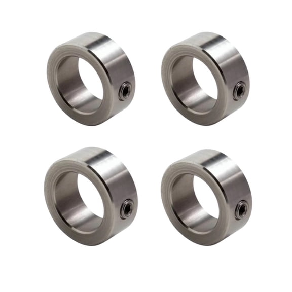 Summit Collars, C-100-S 1" ID Solid Set Screw Shaft Collar, Stainless Steel/4 PK CSS-100