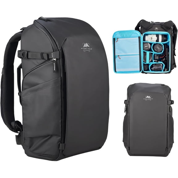 Summit Creative 26L Camera & Drone Backpack for DSLR, Mirrorless Cameras, Fits 16" Laptop, Black