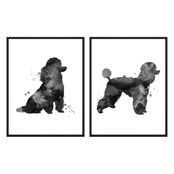 Summit Designs Poodle Minimalist Poster, Poodle Decor, Poodle Home Decor, Poodle Gifts for Poodle Lovers, Poodle Artwork, French Poodle Decor, Poodle Pictures Wall Decor, Unframed Set of 1 (11x14”)