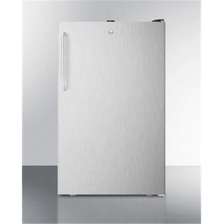 Summit FS408BLBISSTBADA Refrigerator, Stainless-Steel