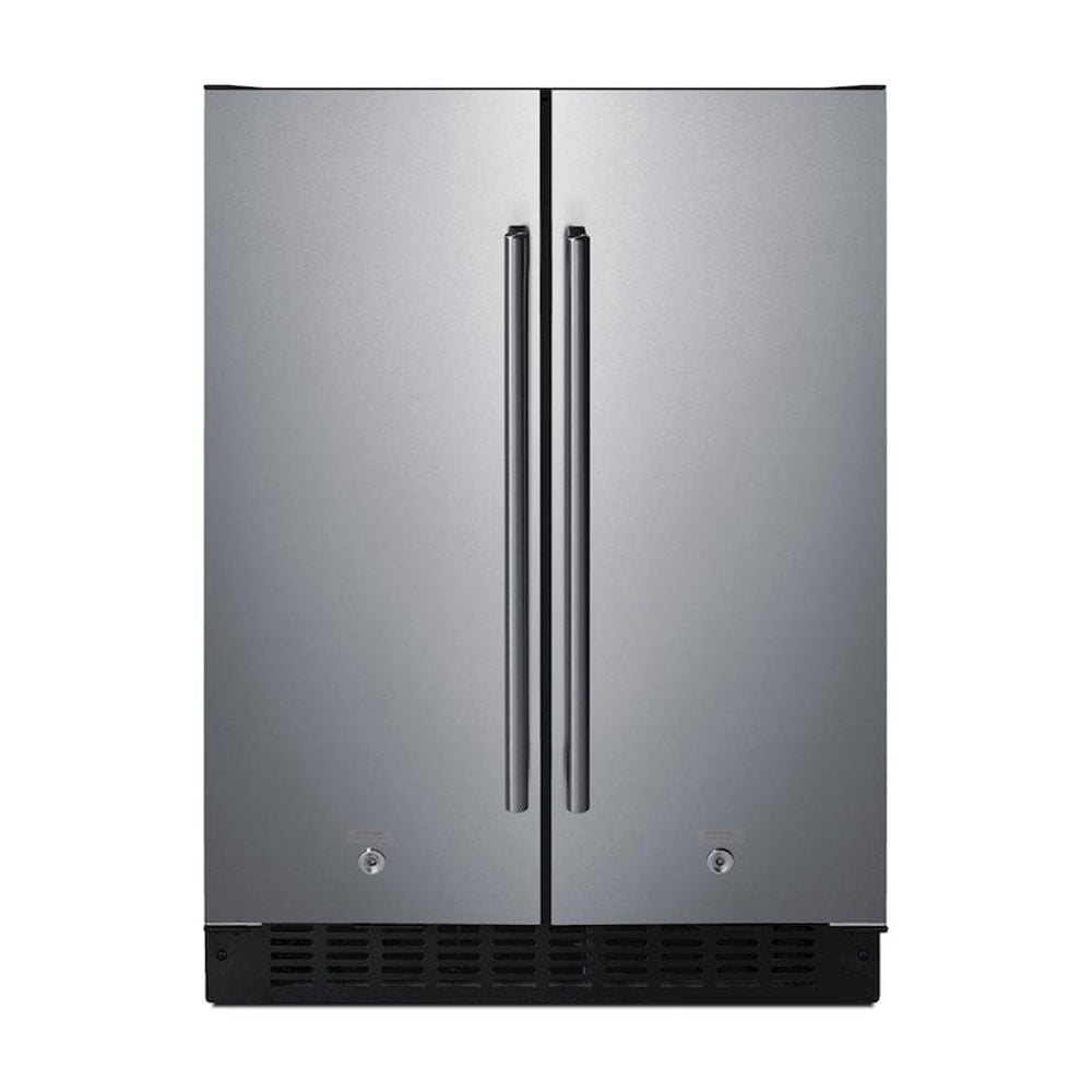 Summit 24 in. Built-In Refrigerator-Freezer, Stainless Steel