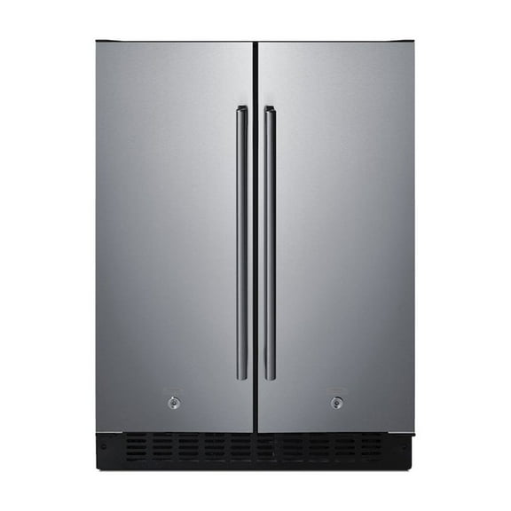 SUMMIT 24" Wide Built-In Refrigerator-Freezer