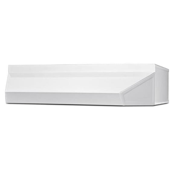 30" wide range hood in white