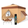 thumbnail image 1 of Summit Living 10' x 10' Pop up Canopy Tent with Sidewalls for Outside, Beige, 1 of 8