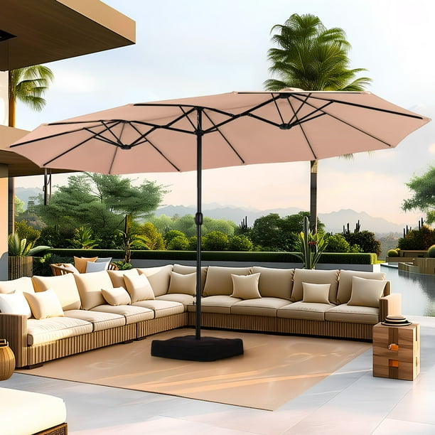 Summit Living 15 ft Large Patio Umbrella…