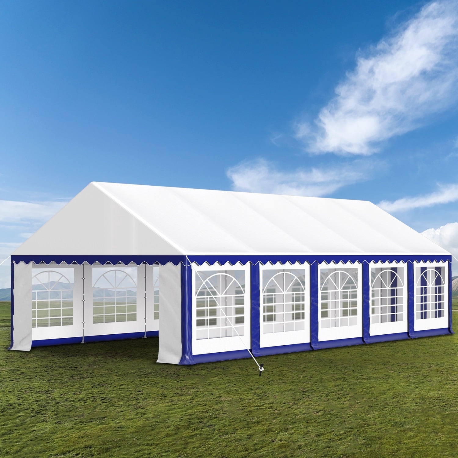Summit Living 16'X32' Party Tent Outdoor Event Shelter Canopy