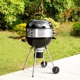 thumbnail image 1 of PHI VILLA 22 Inch Kettle Charcoal Grill Portable BBQ Grill with Rotisserie Ring Pizza Oven, 1 of 10