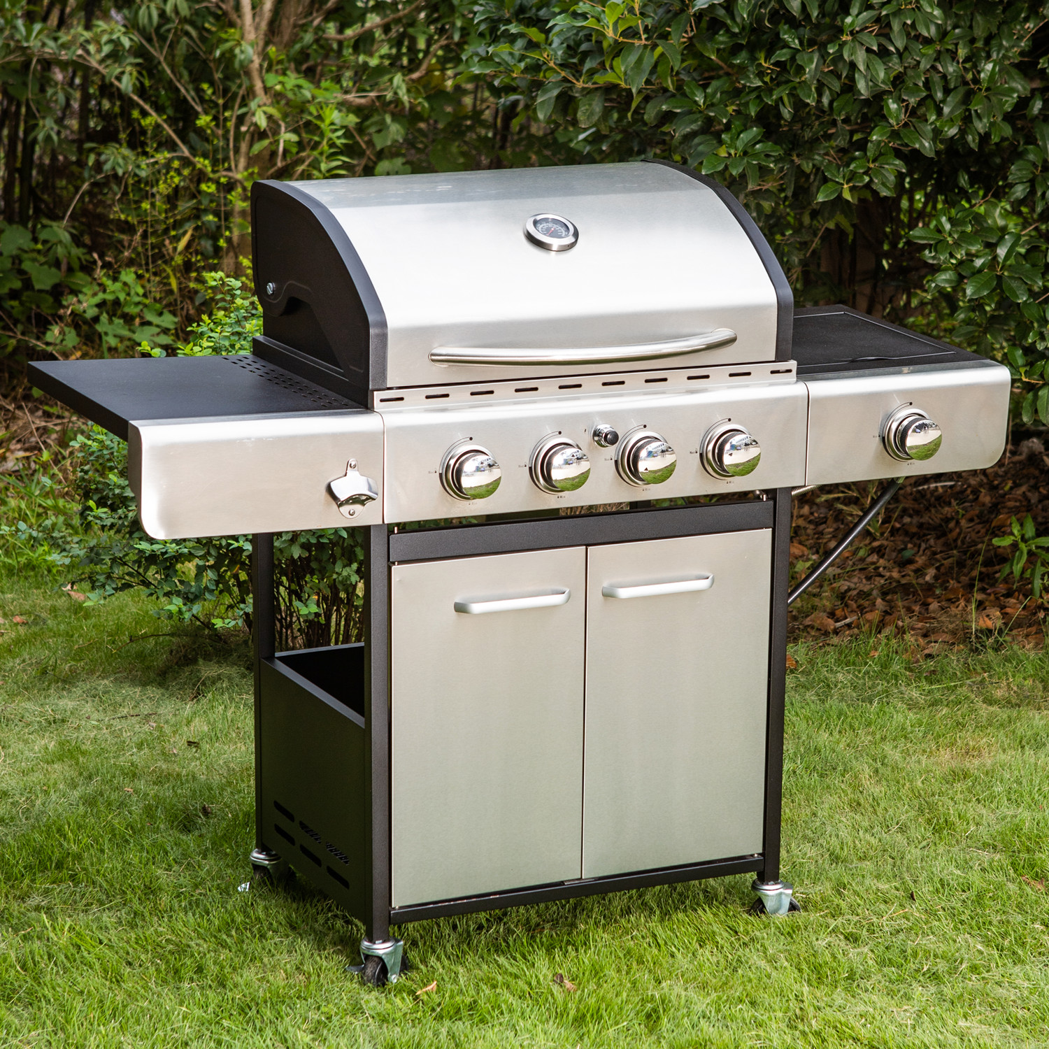 Expert Grill 4 Burner with Side Burner Propane Gas Grill in Blue