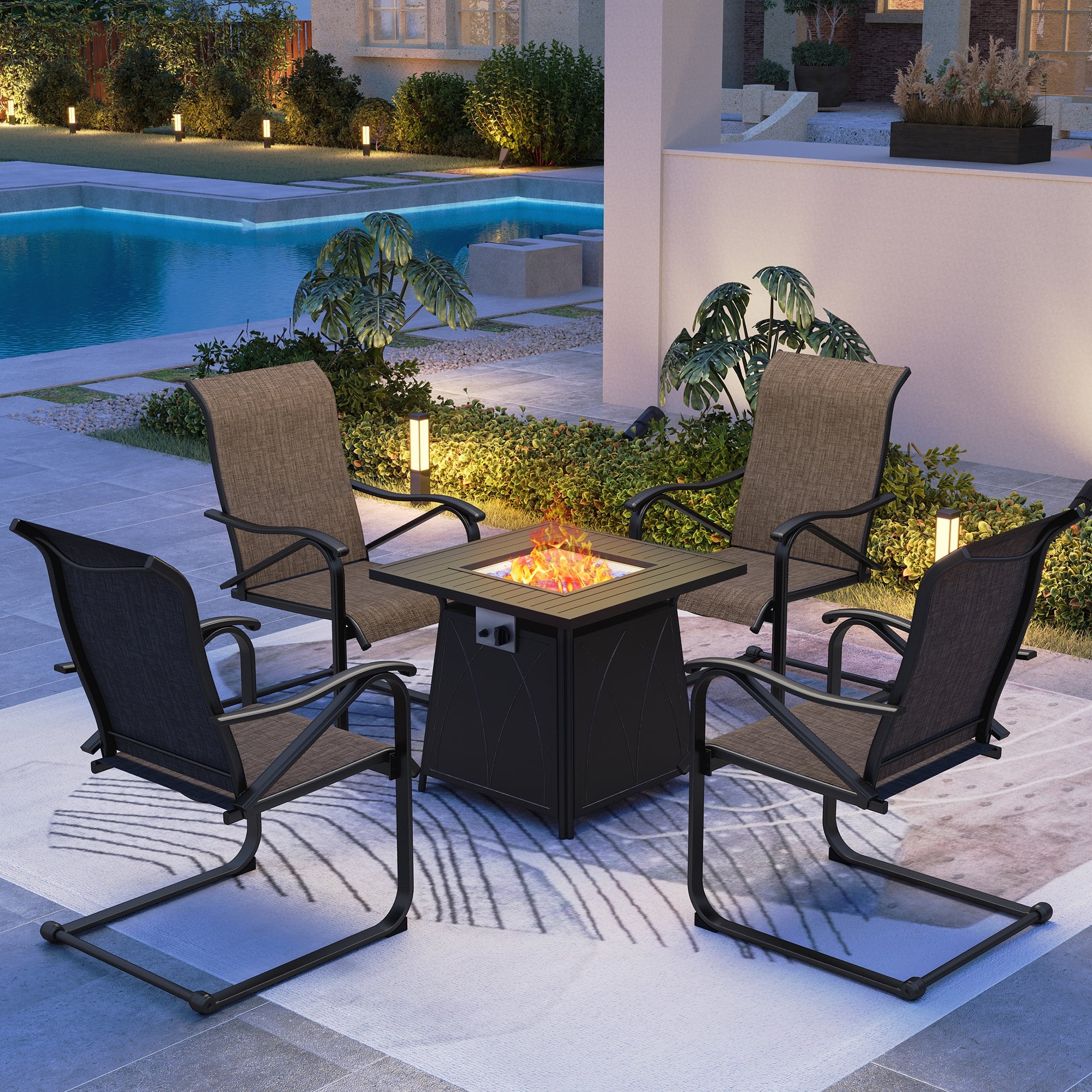 Fire Pit Bar Set