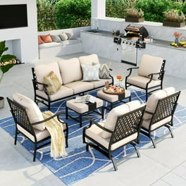 Better homes & gardens hawthorne park 4pc sofa conversation cheap set with beige cushions