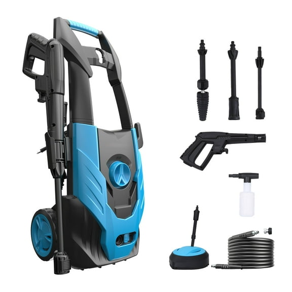 MF Studio Electric Pressure Washer 1600PSI Max 1.71GPM with Adjustable Nozzle, Ideal for Car Washing and Patio Garden