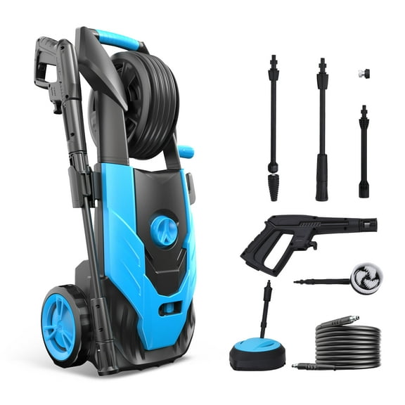 MF Studio Electric Pressure Washer 2100PSI Max 1.85GPM with Adjustable Nozzle, Ideal for Car Washing and Patio Garden