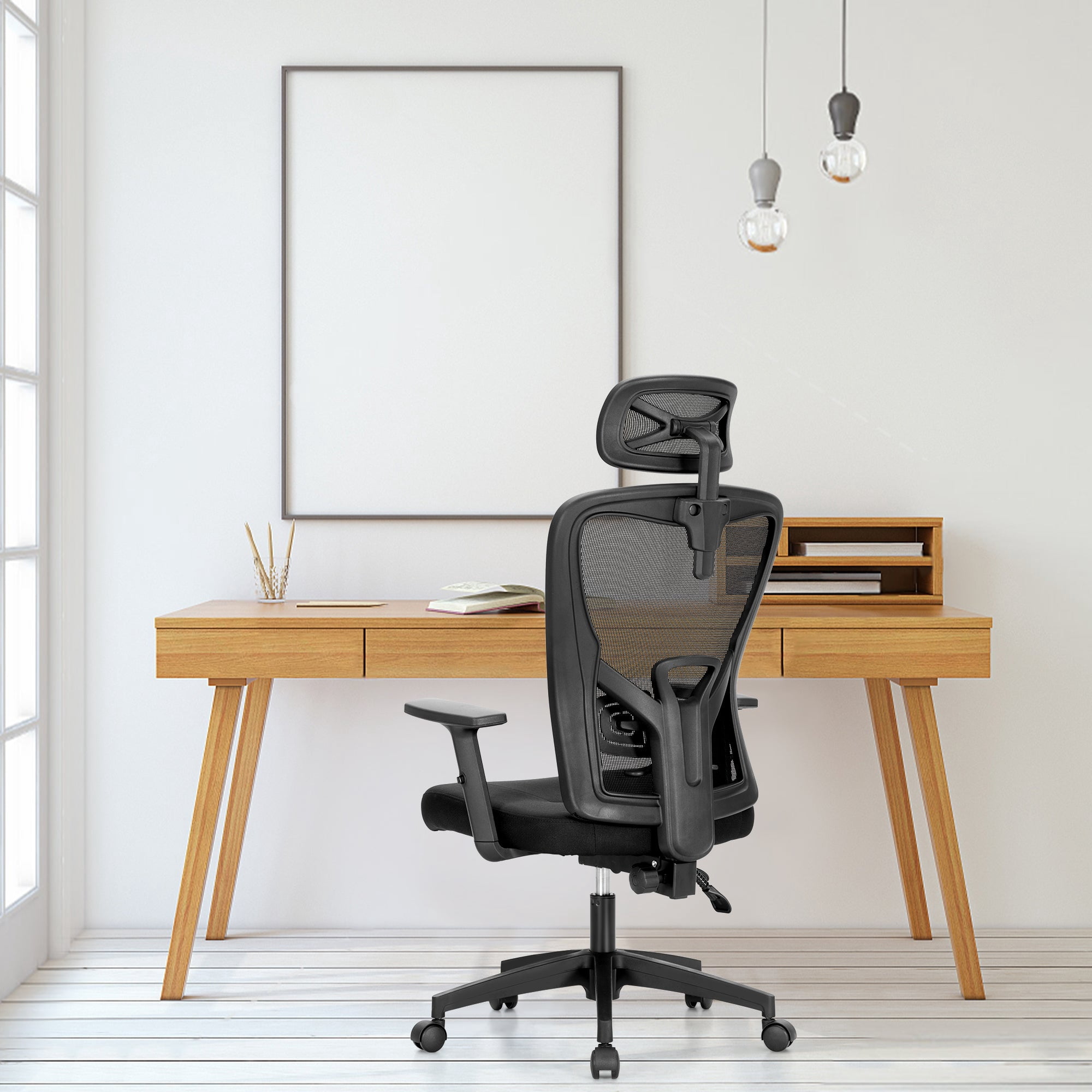 Summit Living Ergonomic Home Office Chair,High Back Mesh Computer Desk Chair with Adjustable