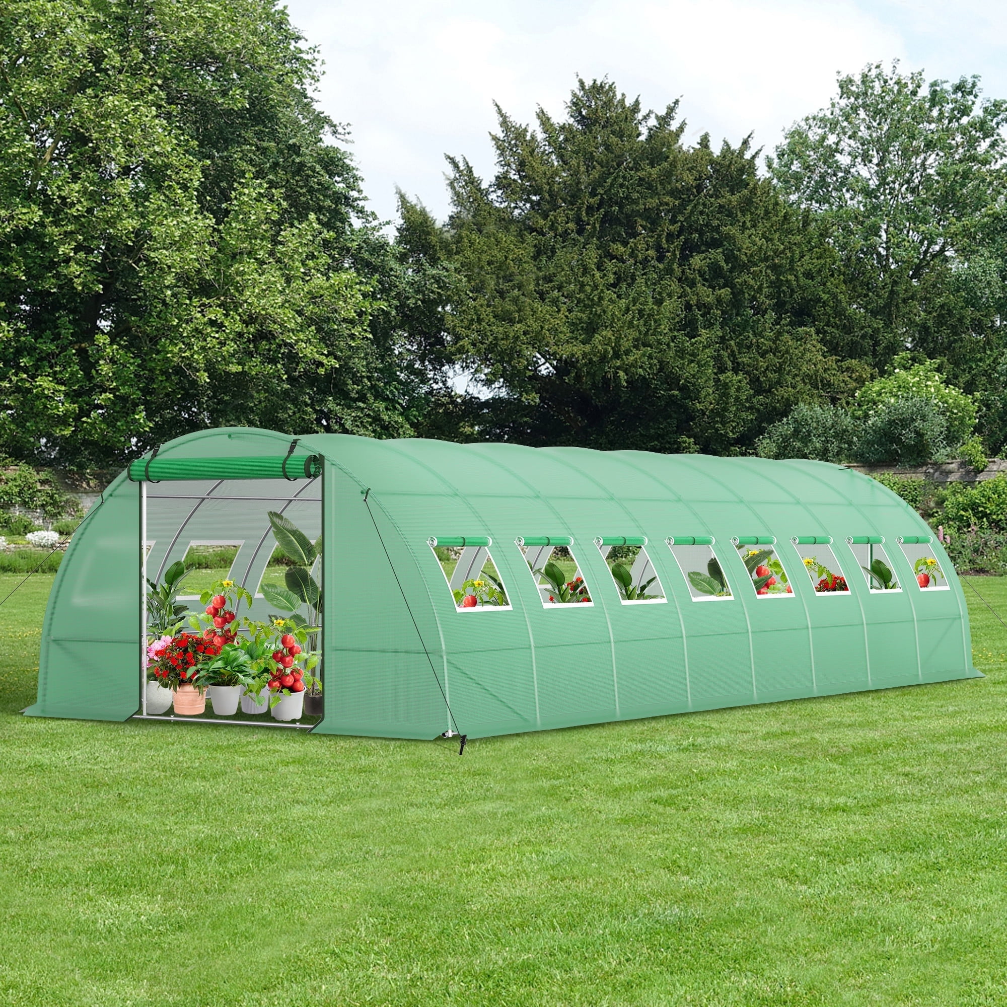 ①サウナテントQuadrangular Greenhouse Titan 10x21 Greenhouse by ClimaPod – Reinforced Aluminum