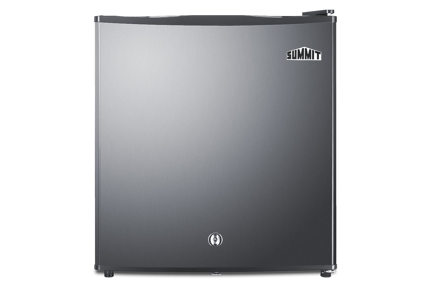 Summit 18" Wide Compact Minibar - Black/Stainless Steel Door