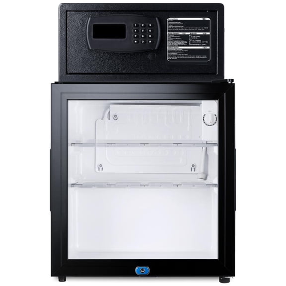 Summit Mbsafe 18" Wide 1.6 Cu. Ft. Compact Freezerless Refrigerator - Glass