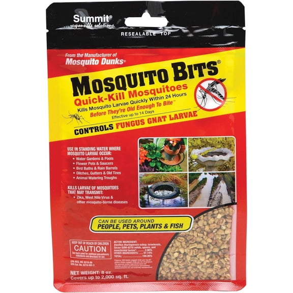 Summit Mosquito Bits Mosquito Larvae Control Granules 8 oz - Quantity of 6