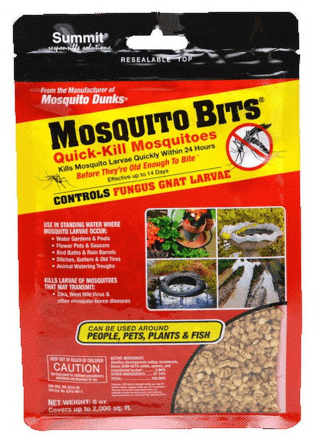 Summit Mosquito Bits for Control of Fungus Gnats in Plants, 8 oz.