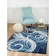 thumbnail image 1 of Summit Navy Blue Swril Area Rug (2' x 3'), 1 of 2
