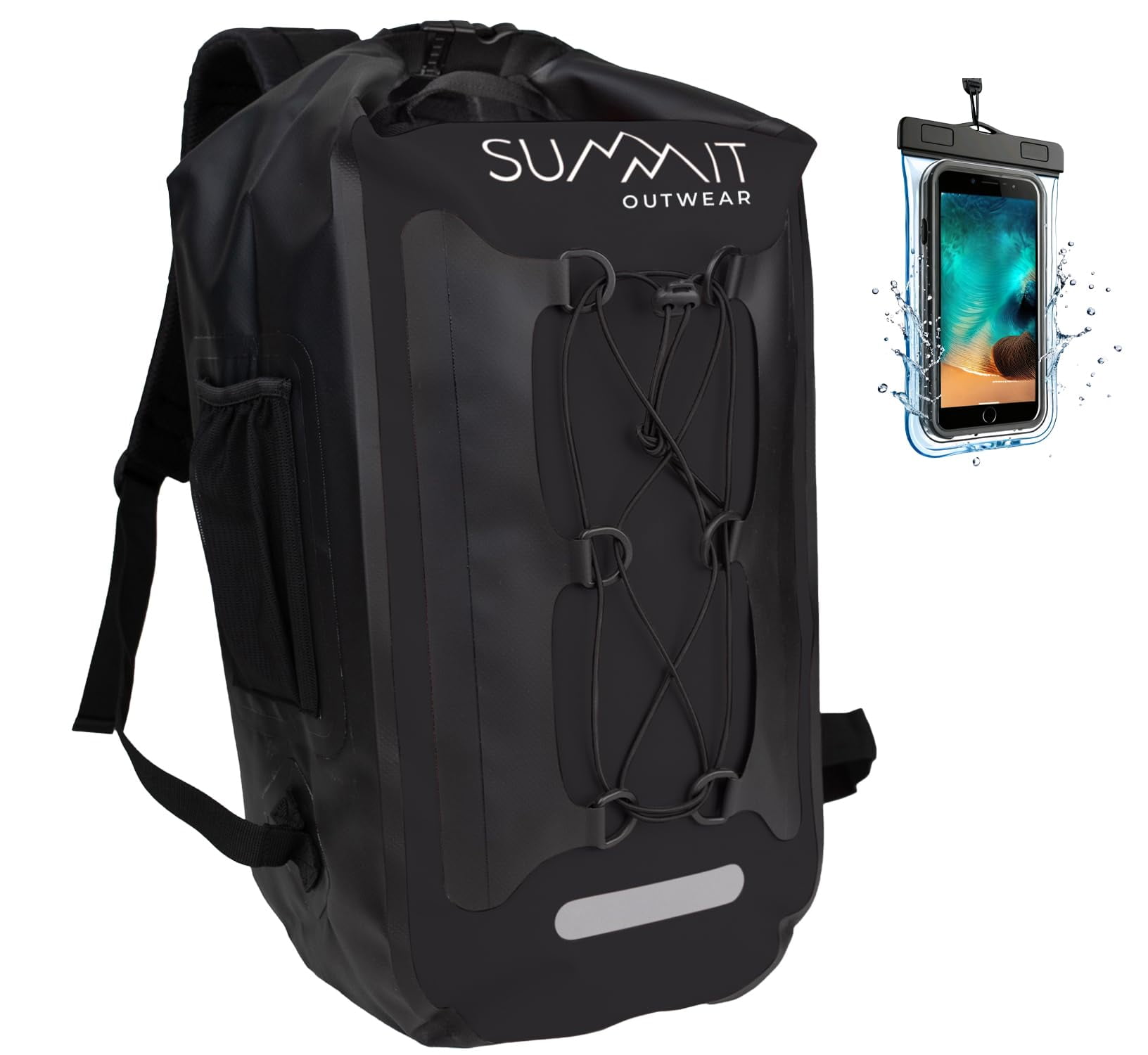 Summit Outwear Waterproof Backpack – 25L Dry Bag Backpack with Roll Top Closure – Hiking Backpack – Dry Sack for Kayaking