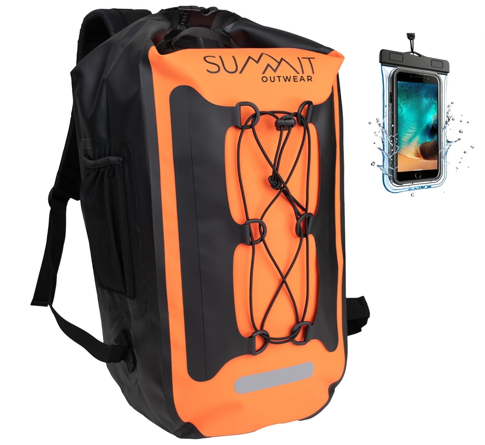 Summit Outwear Waterproof Backpack – 30L Dry Bag Backpack with Roll Top Closure – Hiking Backpack – Dry Sack for Kayaking