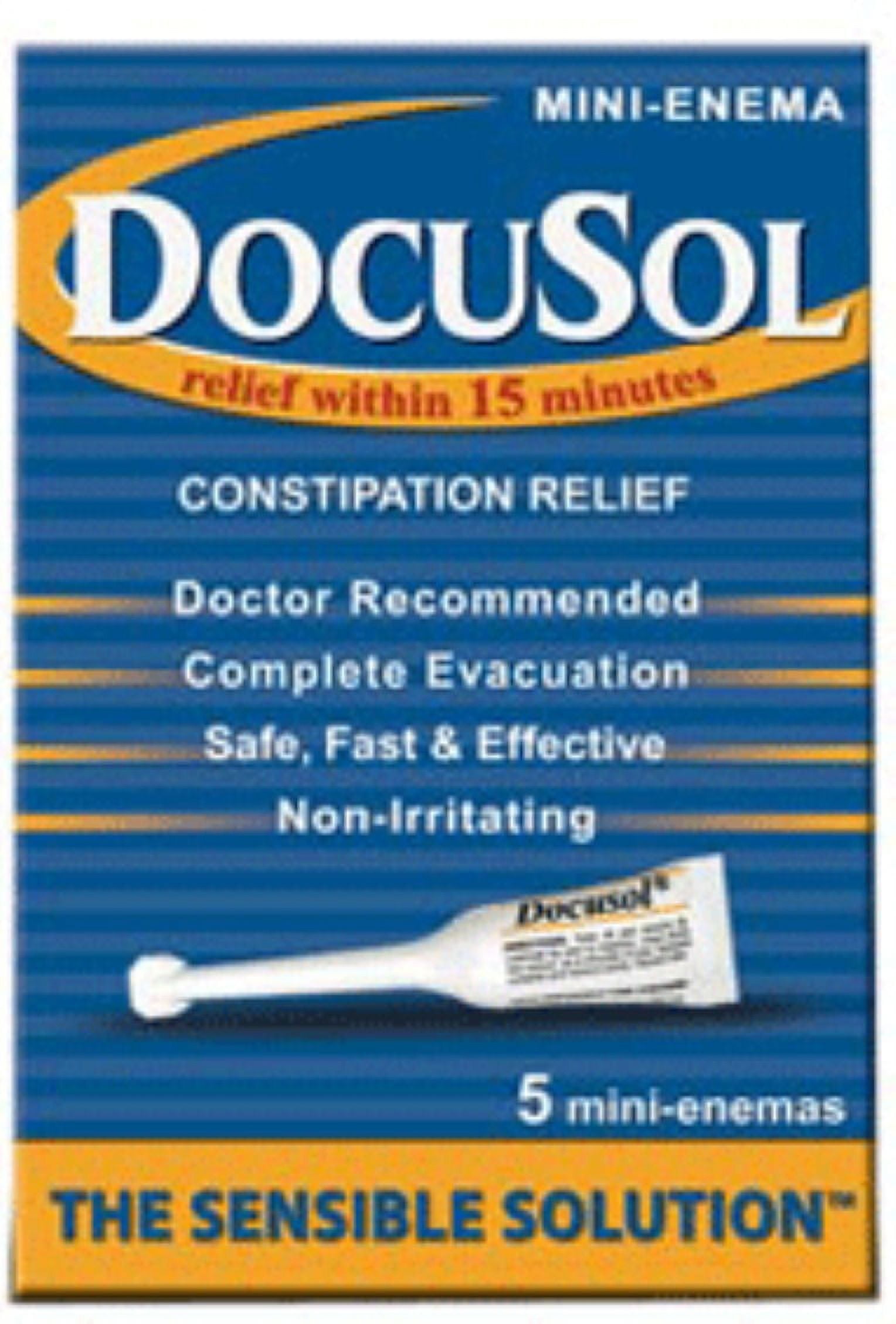 Mini Enemea Summit Pharmaceuticals Mini-Enemas, 5 ea - Adult Laxative for ...