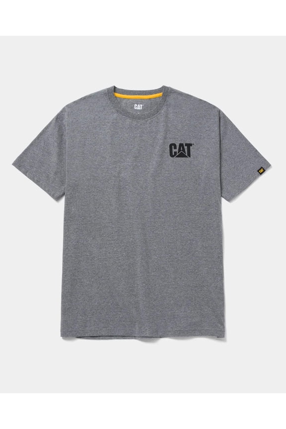 Summit Resource International 254105 CAT Short Sleeve Trademark T-Shirt, Dark Heather Gray - 2XL