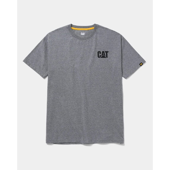 Summit Resource International 254108 CAT Short Sleeve Trademark T-Shirt, Dark Heather Gray - Extra Large