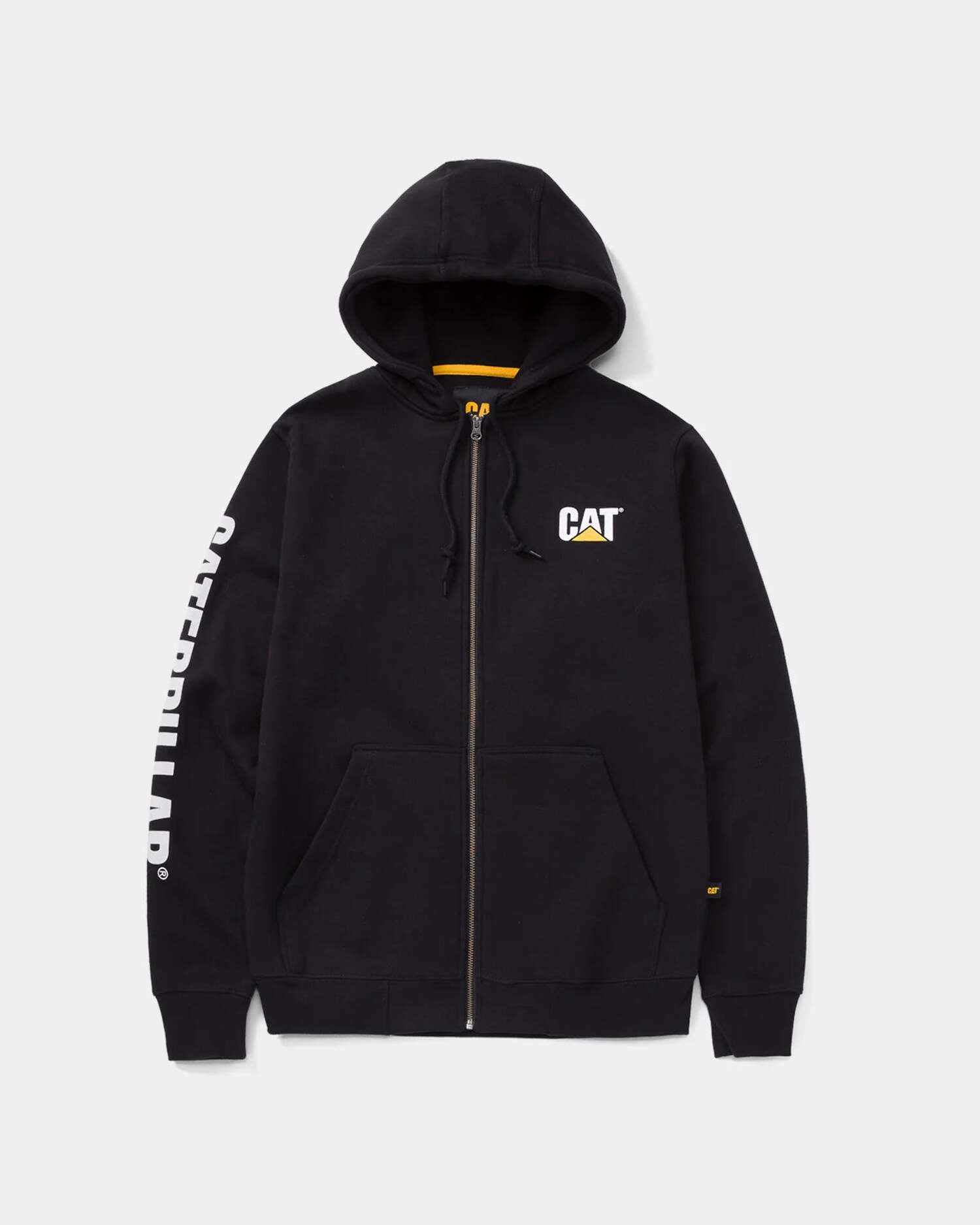 Summit Resource International CAT Full Zip Hooded Sweatshirt, Black - 2XL