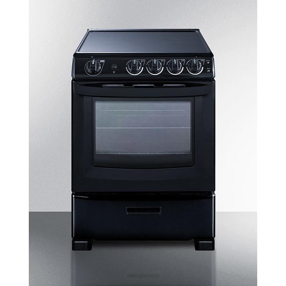 24" Wide Electric Smooth-Top Range