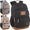 thumbnail image 1 of Summit Ridge 18 Inch Laptop Backpacks 12 Pack, Vegan Leather Trim, Multiple Pockets, Mesh Shoulder Straps for Travel, Commute, 1 of 8