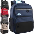 thumbnail image 1 of Summit Ridge 24 Pack Reflective Multipocket 17 Inch Backpacks, Padded Shoulder Straps for Travel, Commute, 1 of 10