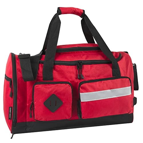 Summit Ridge Polyester Duffel, 12"H x 20"W x 9"D, Red