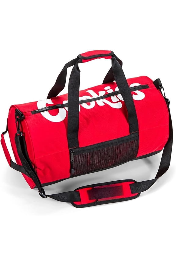 Summit Ripstop Duffle Bag - Durable Nylon Gym, Travel & Duffel Bag with Spacious Storage, Interior & Exterior Zip Pockets, Adjustable Strap, Reinforced Handles - Red