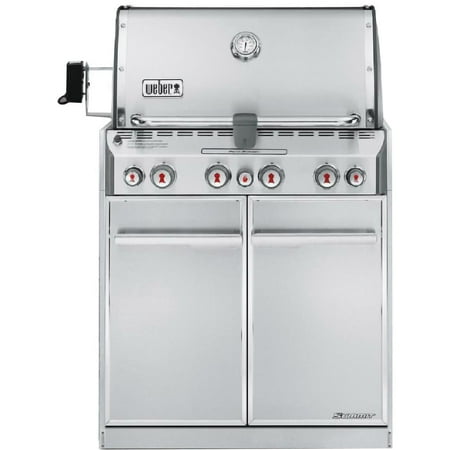 Summit S-460 Gas Grill Stainless Steel NG Built-In