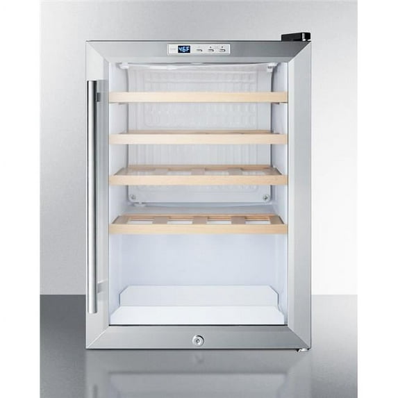 Summit SCR312LBIPUB Compact Commercial Glass Door Pub Cellar for Built-in or Freestanding Use