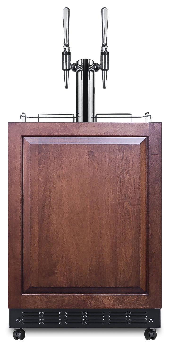 Summit Sbc7brsifncf2 24" Wide 5.3 Cu. Ft. Panel Ready Free Standing Double Tap Coffee