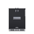 thumbnail image 1 of Summit Sbcfrtpadalhd 24" Wide 5.3 Cu. Ft. Built-In Double Tap Kegerator - Black, 1 of 7
