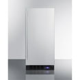 thumbnail image 1 of 15" wide frost-free freezer for built-in or freestanding use, with stainless steel wrapped exterior, lock, and digital thermostat, 1 of 5
