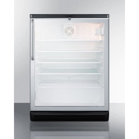Summit Scr600bgltb 24 Inches Wide Beverage Center - Stainless Steel