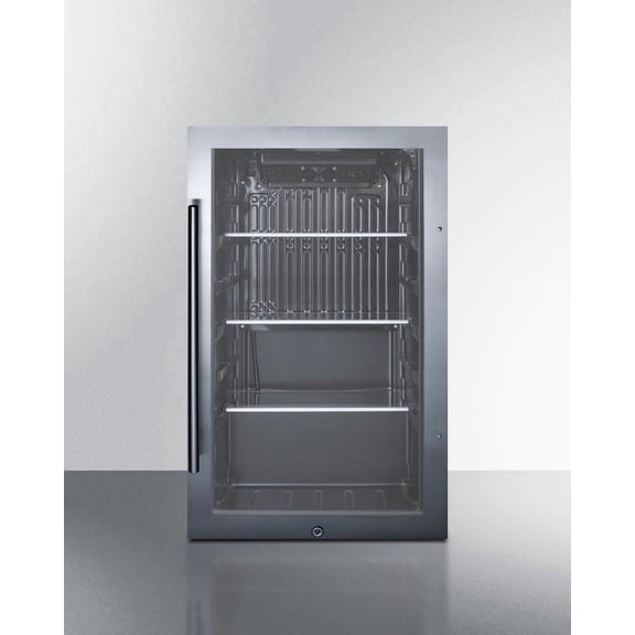 Shallow Depth Indoor/Outdoor Beverage Cooler, Standard Height