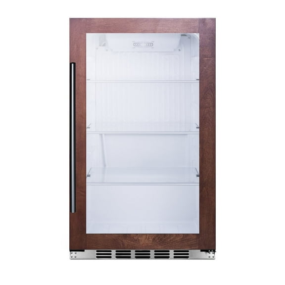 Shallow Depth Indoor/Outdoor Beverage Cooler, Panel-Ready, White
