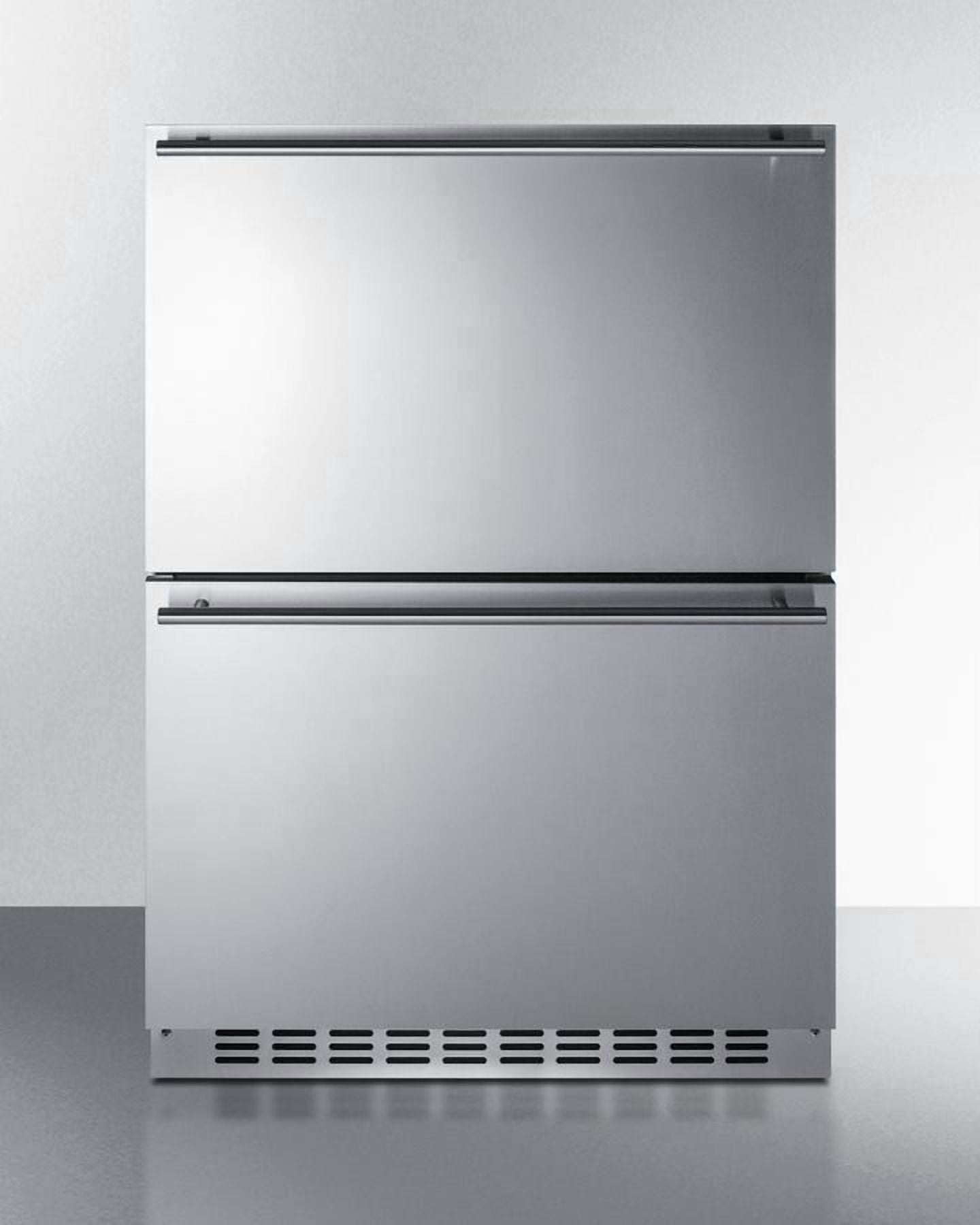 Summit Sprf34d 24 Inches Wide 3.9 Cu. Ft. Compact Refrigerator - Stainless Steel