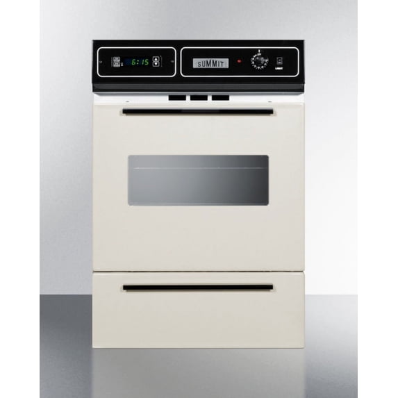 24" Wide Gas Wall Oven, Bisque