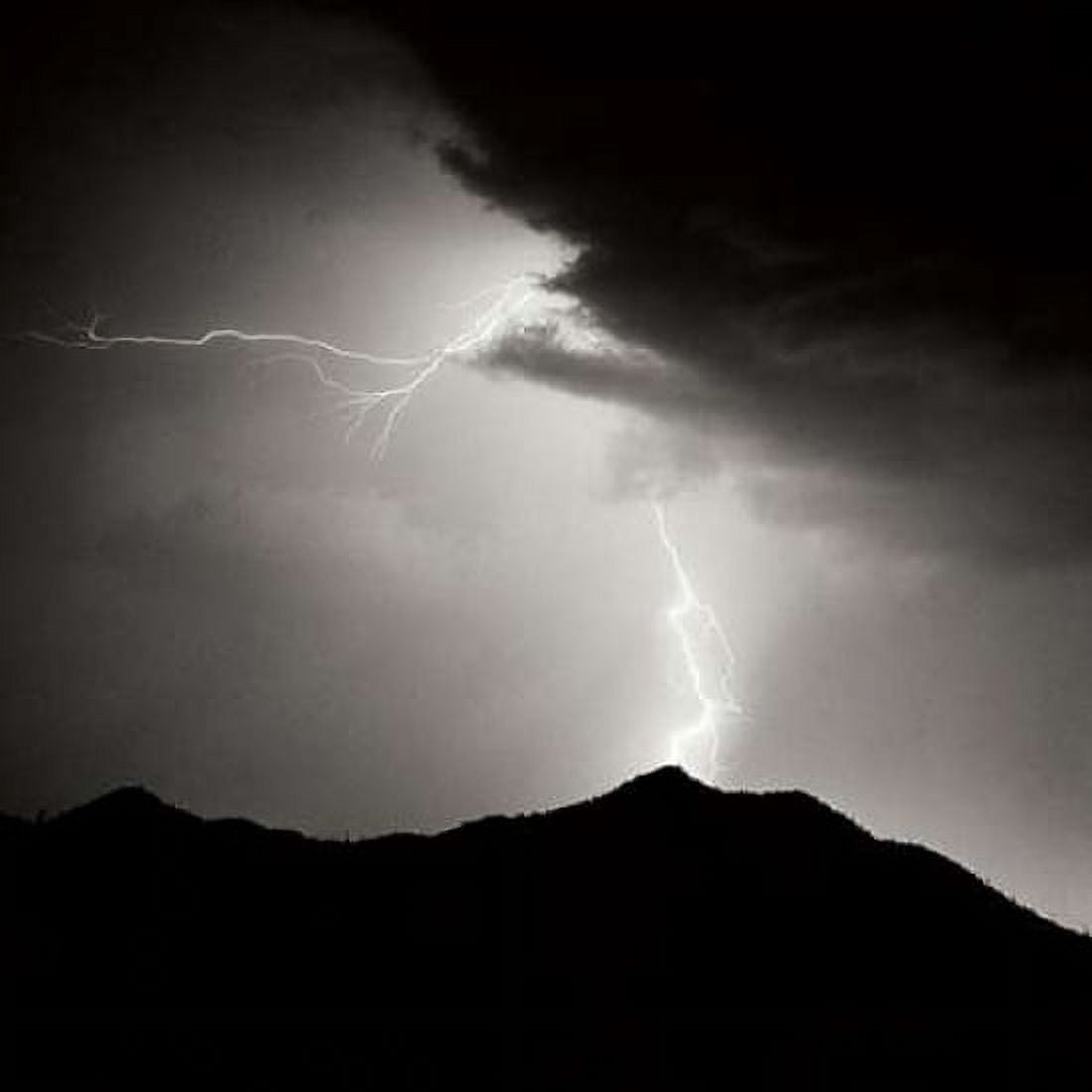 Summit Strike Sq BW Canvas Art - Douglas Taylor (24 x 24)