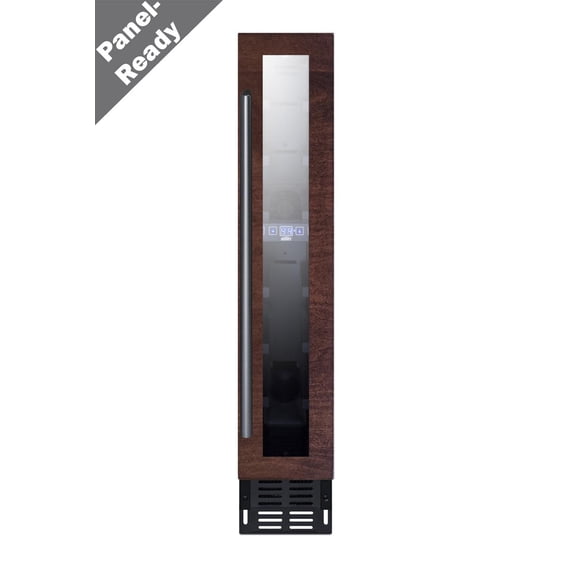 Summit Swc007h34pnr 6" Wide 7 Bottle Capacity Panel Ready Built-In Wine Cooler - Panel